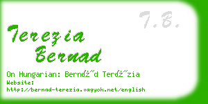 terezia bernad business card